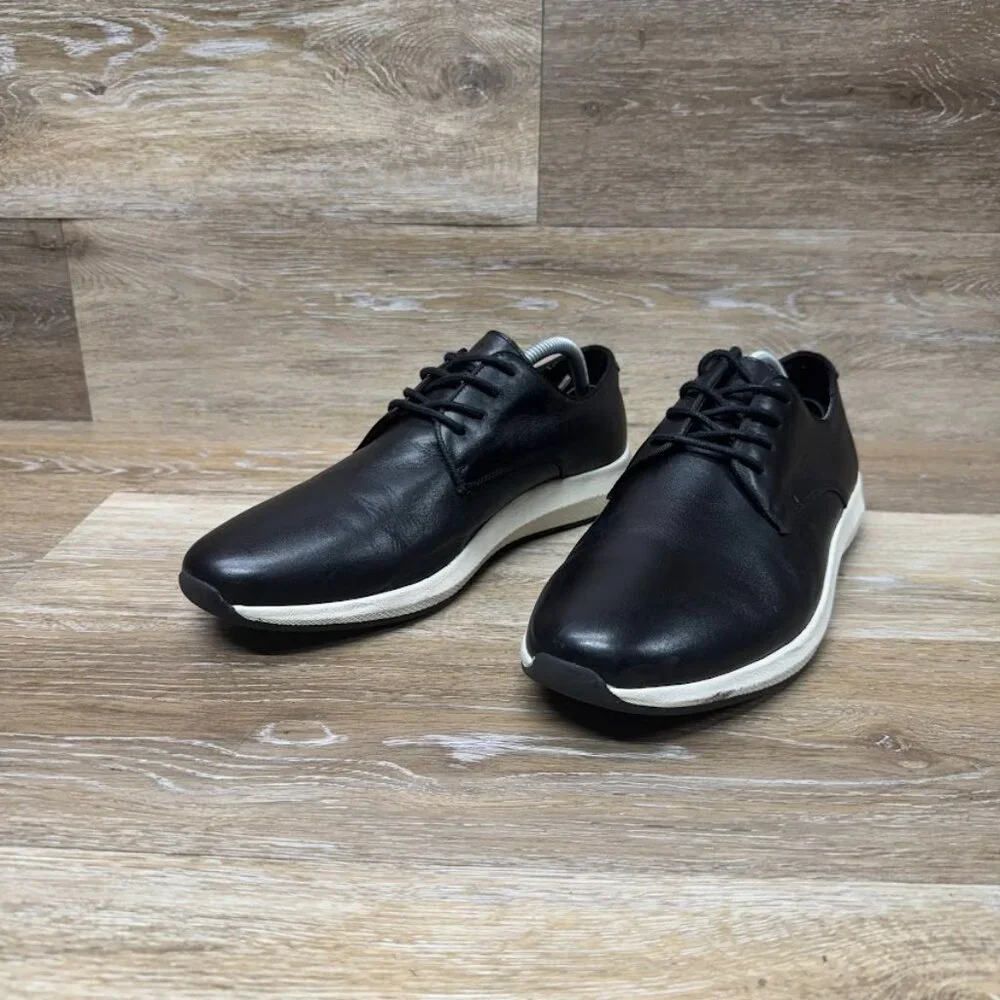 Vince Camuto Ehen Black Leather Oxfords Men's Size 10